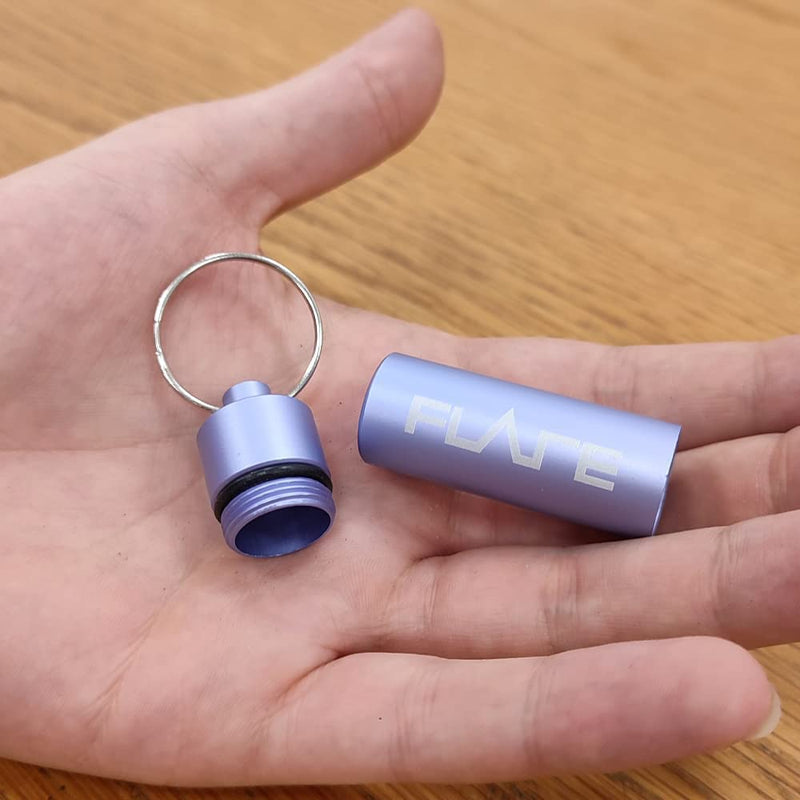 Flare Audio Capsule Purple Durable Lightweight Aluminum Waterproof Keyring, Purple - NewNest Australia