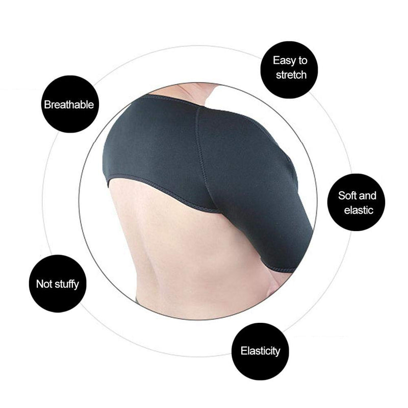 Shoulder Support Compression Sleeve Straps Breathable Sports Shoulder Pad Warm Elastic Shoulder Protector For Body Care Shoulder Posture Correction Adjustable (#3) - NewNest Australia
