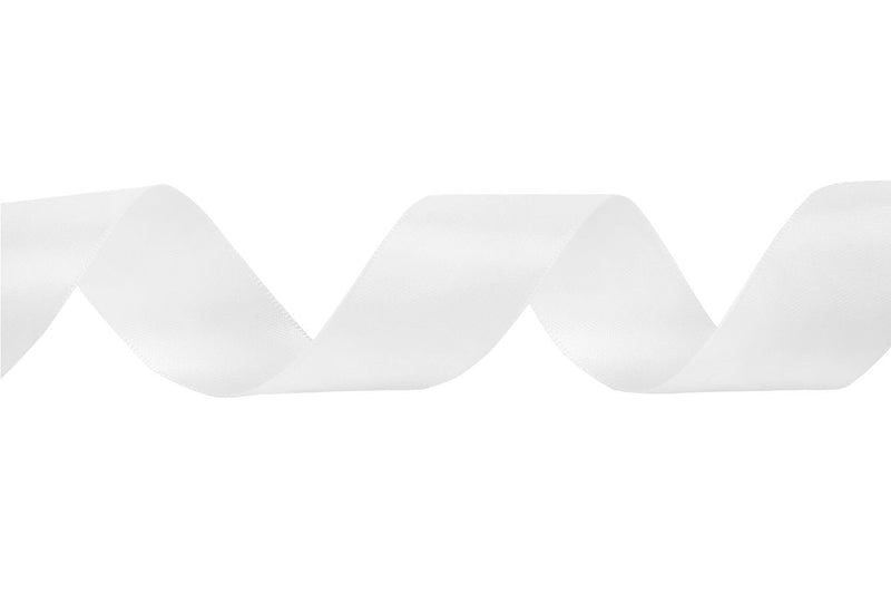 QIANF 1 1/2 Inch Wide Double Face Satin Ribbon No Fading Woven Ribbon - 25 Yard (112-White) 1 1/2"-25Yard 112-white - NewNest Australia