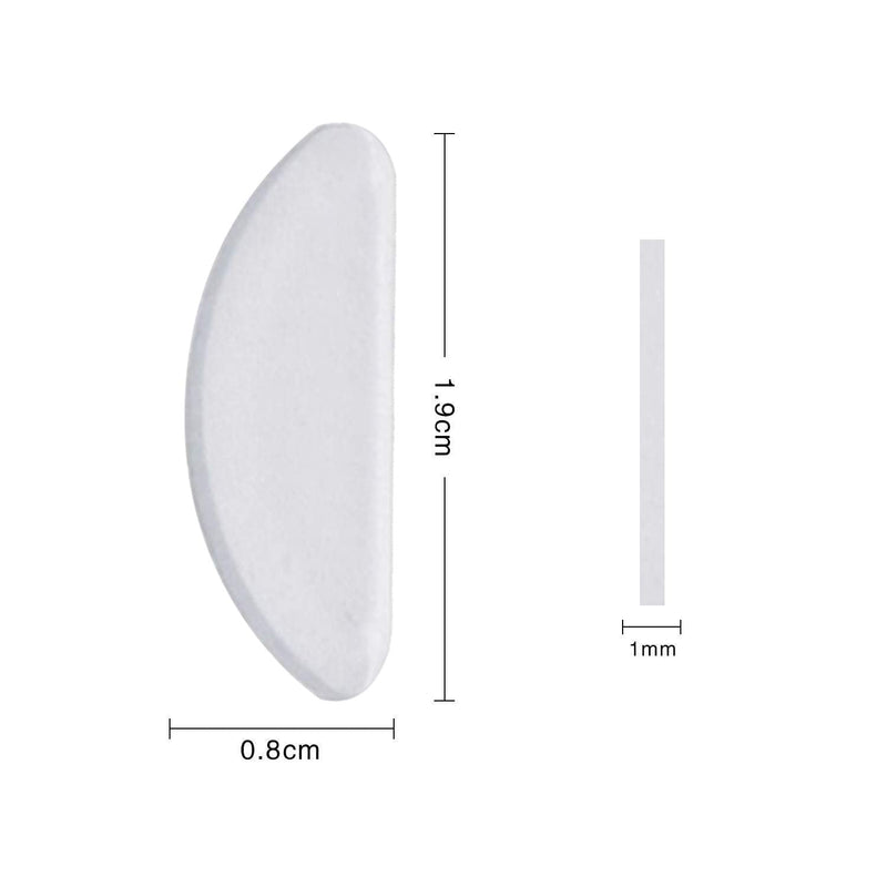 NEPAK 30 Pairs of Adhesive Nose Pads Glasses Pads & Non-Slip Silicone Glasses Pads for Glasses Sunglasses (1 mm, Transparent) Transparent - NewNest Australia