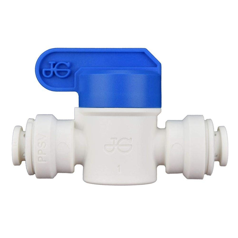 John Guest Polypropylene Ball Valve PPSV040808W - 1/4" Tube OD x 1/4" Tube OD (BALLVAL1-4) - NewNest Australia