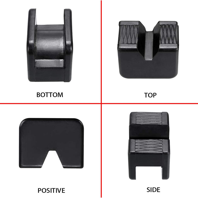 Skelang 2-Packs Jack Pad Adapter Rubber Slotted Universal for Jack Stand, Frame Rail Jack Pinch Welds Protector - NewNest Australia