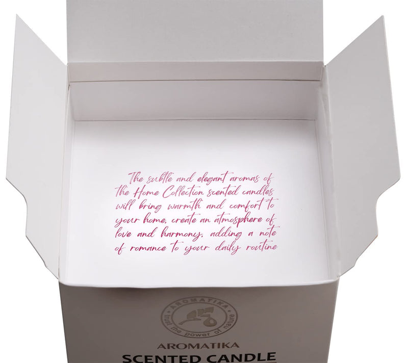 Scented Candle Rose In Glass - Rose Fragrance For Aromatherapy With Natural Rose Oil - Rose Fragrance - Soy Candle For Home - Beautiful Intense Fragrance - 45 Hours Burning Time - White 200 G - NewNest Australia