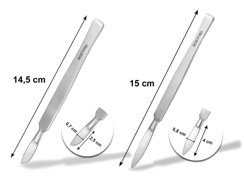 Foot Care Scalpel Callus Scraper Set, 5-Piece Blunt Professional Cream Scraper, Foot Spatula, Stainless Steel, Callus Remover, Pedicure Scraper For Callus Removal, Brand Quality - NewNest Australia