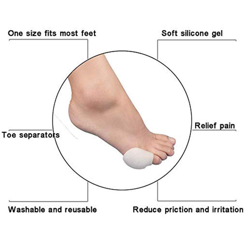 PEDIMEND Silicone Gel Little Toe Sleeves - Bunionette Pads (2PAIR - 4PCS) - Tailors Bunion Pain Relief - Helps to Relieve Pressure on Tailor's Bunion - Bunions Treatment - Unisex - Foot Care - NewNest Australia