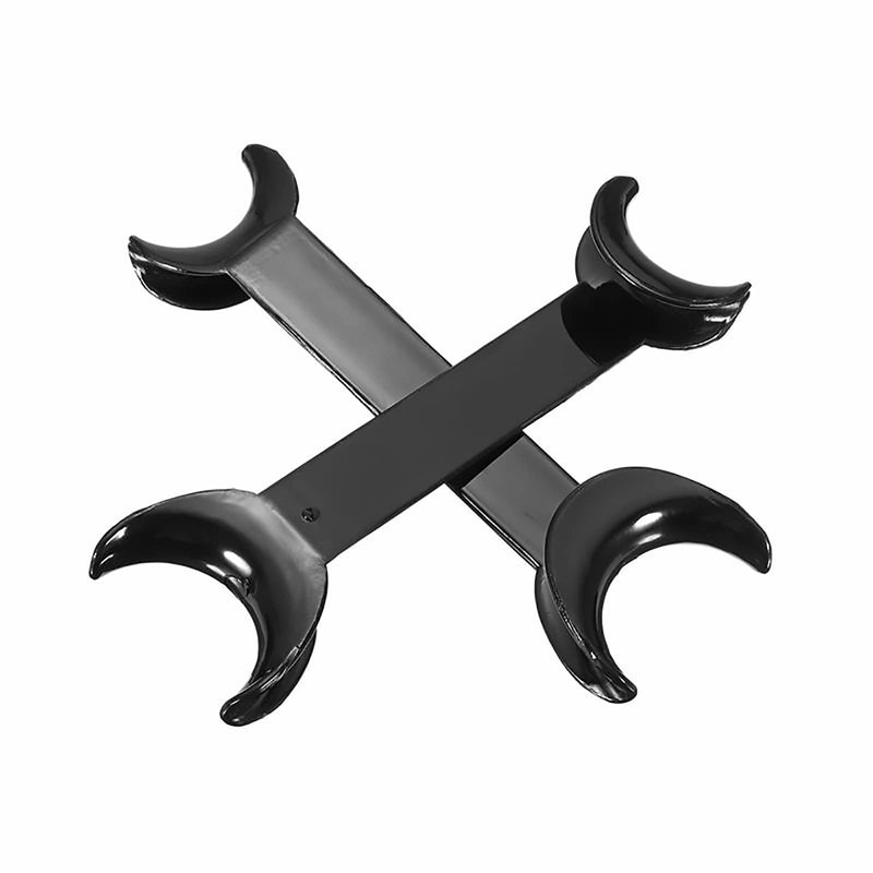 6 Pcs Dental Retractor, T-Shape Dental Cheek Retractor 3 Large Size+3 Small Size Double Head Mouth Opener，Surgical Retractor for Teeth Whitening Dental Orthodontic Tool (Black) Black - NewNest Australia