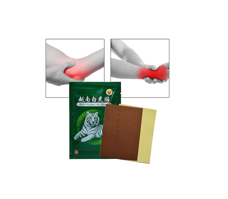 MQ Pain Relief Patches White Tiger Balm Plaster Vietnam Heat Pain Relief Back Pain Neck Shoulder Legs Muscle Lumbar Arthritis Rheumatism (40 Patches / 5 Packs) - NewNest Australia