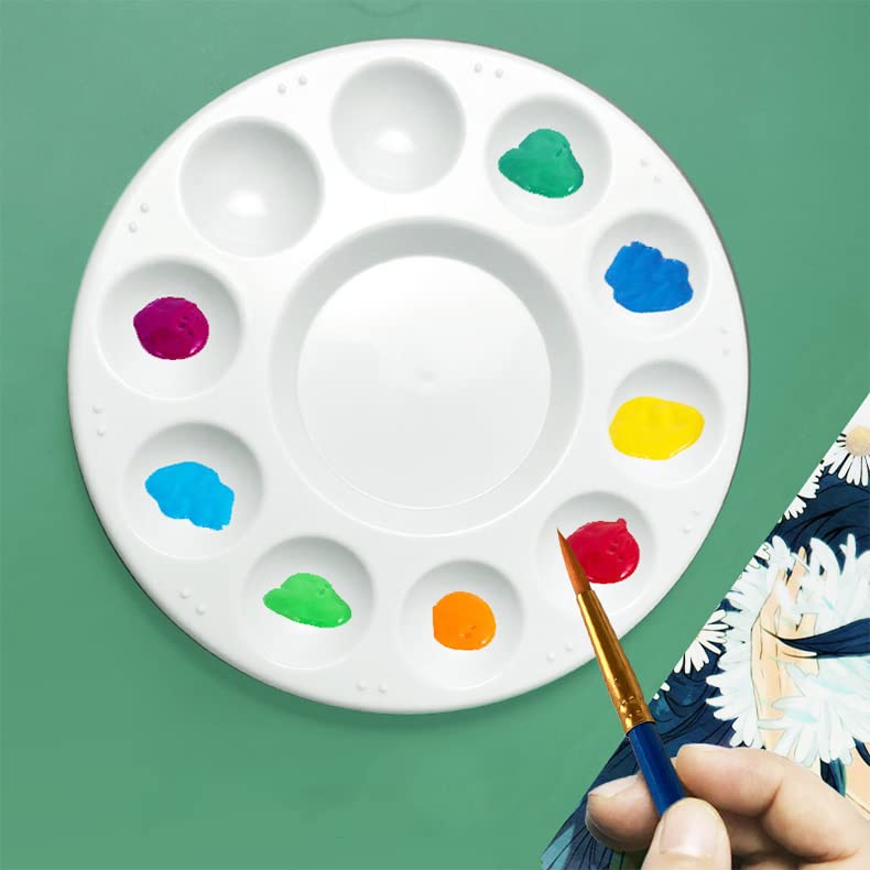 1 Pcs Paint Tray Palette, Paint Palette, White Paint Tray for Kids, Plastic Palette for Paint Supplies - NewNest Australia