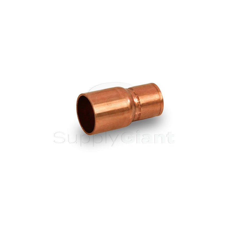 Everflow Supplies FCRC0138 1" to 3/8" Copper Fitting Reducer with Male Sweat Connect and Female Sweat Socket - NewNest Australia