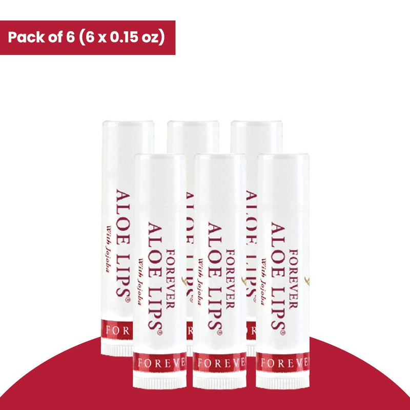 Forever Living Products Aloe Lips, Chapstick, Lip Balm, Very Healing. (Pack Of 6) - NewNest Australia