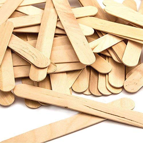 Perfect Stix - PS-Jumbo Craft-200 6" Jumbo Wooden Craft Sticks - Pack of 200ct Plain Wood - NewNest Australia