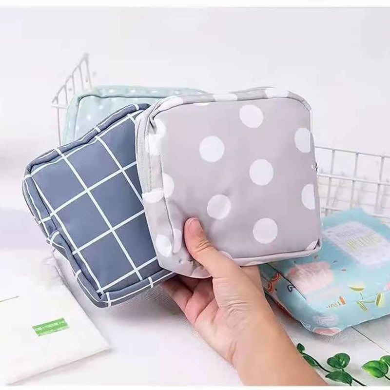 2 Pack Sanitary Napkin Storage Bag Portable Period Bags Cotton Cloth Portable Sanitary Napkin Pads Storage Bags Tampon Storage Bag for Teen Girls Women Ladies - NewNest Australia