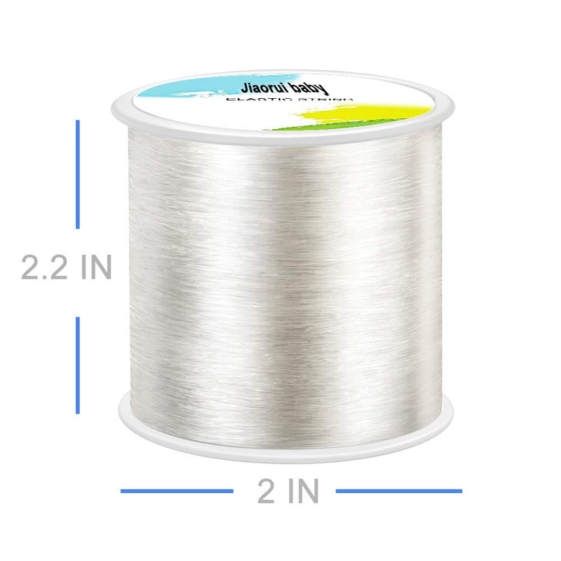 320 FT Jewelry Cord, Elastic Bracelet Rope Crystal Beading Cords, Transparent and Shiny Elastic Beaded Line, Can Easily Pass Through Beaded Jewelry, Suitable for DIY Jewelry Making, Bracelet Making - NewNest Australia