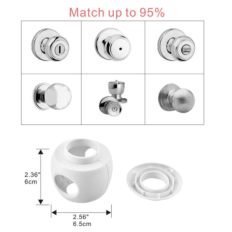 Childproof Door Knob Covers Babyproof (6 Pack) Child Door Locks Door Handle Baby Proofing Door Safety for Kids by AILUOQI - NewNest Australia