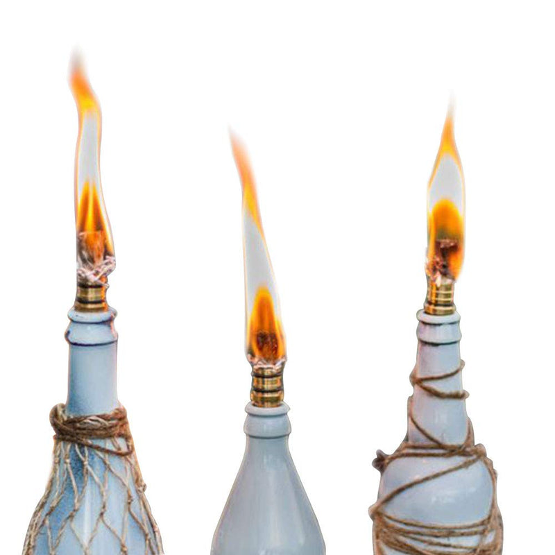 EricX Light Wine Bottle Torch Kit 4 Pack, Includes 4 Long Life Torch Wicks ,Brass Torch Wick Holders And Brass Caps - Just Add Bottle for an Outdoor Wine Bottle Torch - NewNest Australia