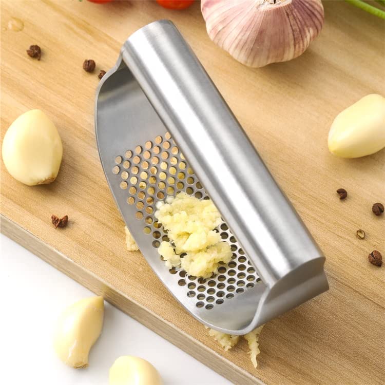 Zenturie Garlic Press Rocker Stainless Steal Garlic Crusher Mincer - NewNest Australia