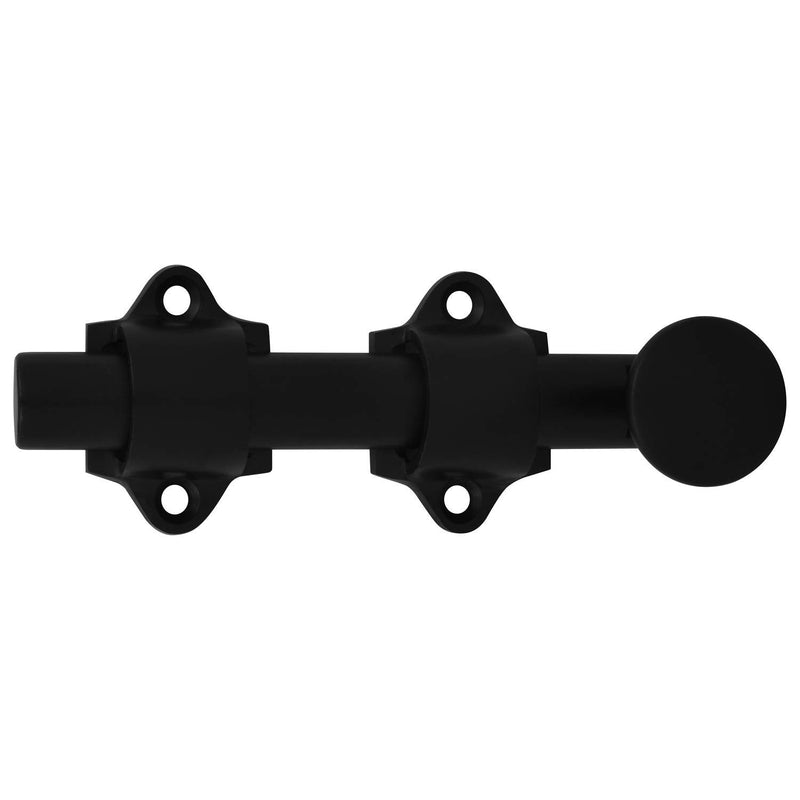 Nuk3y Heavy Duty Solid Brass Dutch Door Surface Bolt 4 inch Black - NewNest Australia