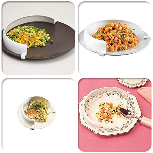 Plate Food Guard for Parkinson Patient, Clip-On Spill Prevention Scooping Food Dining Aid Assistant, Eating Easier for Disabled, Elderly, Handicapped and Stroke - NewNest Australia