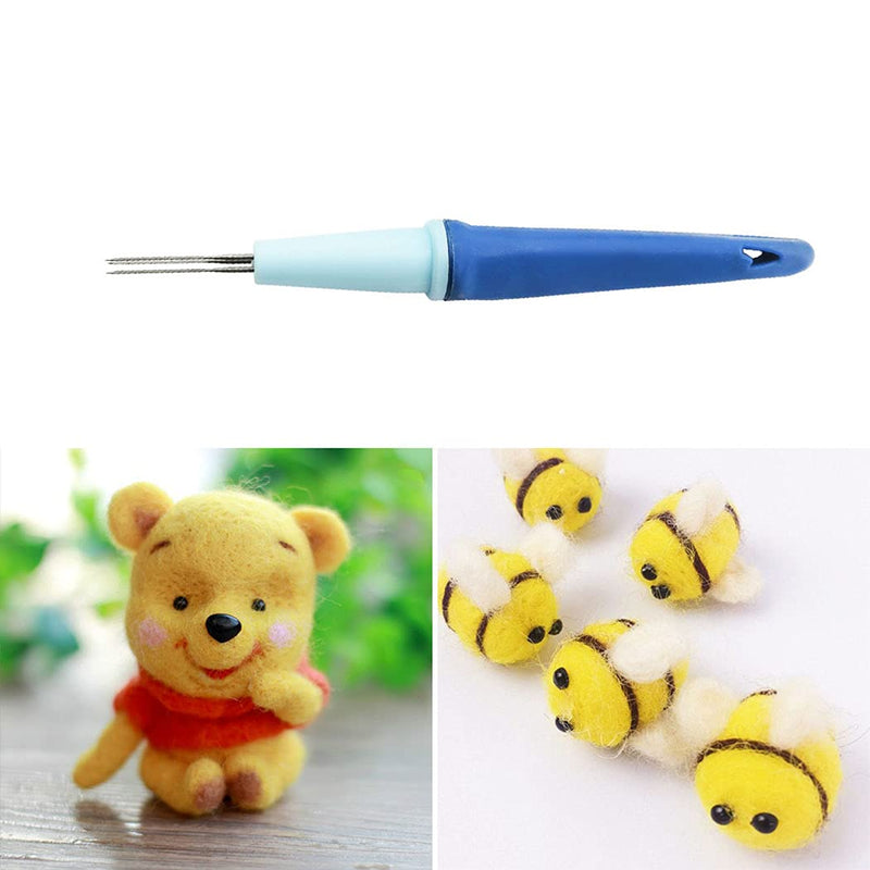 ZYAMY Pen Style Needle Felting Tool with 3 Needles and Punch Style Felting Needle Tool with 7 Barbed Needles for DIY Patchwork Wool Crafts Making Felt Patterns Needle Felting Supplies - NewNest Australia