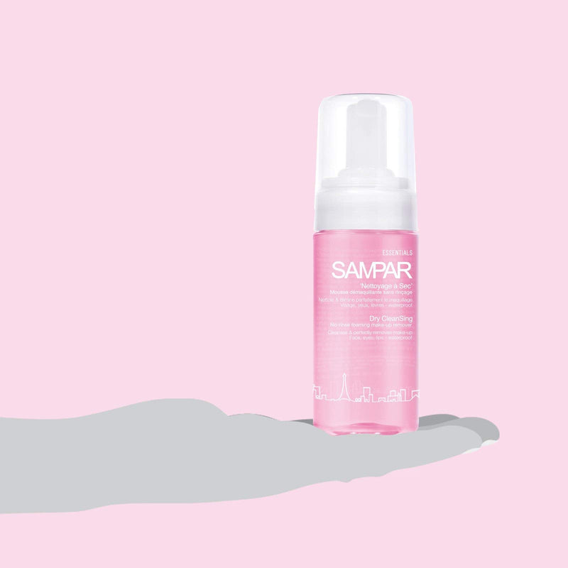 Sampar Essential Dry CleanSing - No-rinse Foaming Make-Up Remover Face, Eyes, and Lips - All Skin types 100ml - NewNest Australia