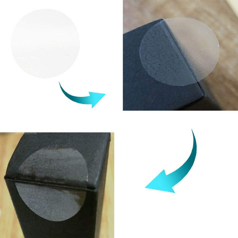 1000 Pcs Clear Retail Package Seals, 1 Inch Round Circle Wafer Seal Sticker Clear Round Labels for Envelopes, Box and Gift Packaging (500 Per Roll) - NewNest Australia