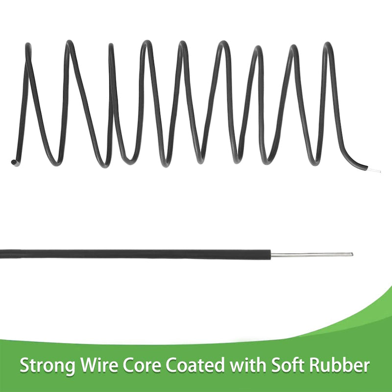 Tenn Well 10 Gauge Plant Wires, 66 Feet 2.8mm Soft Garden Wire Ties Vine Training Wires for Tomato Plants, Climbing Roses and Cucumbers (2PCS X 33 Feet, Black) - NewNest Australia