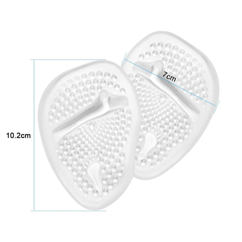 URAQT foot pads, 4 pairs of silicone pads forefoot gel pads forefoot shoe insoles for gel pads forefoot heel protection high heels shoe pads, insoles forefoot, ball pads (transparent) 4 pairs transparent - NewNest Australia