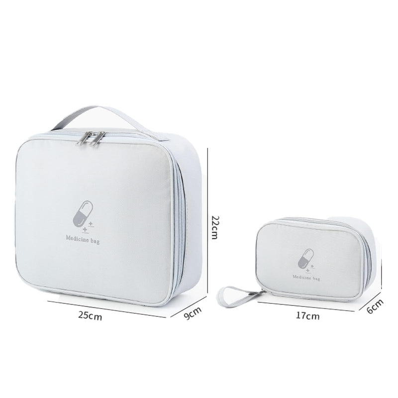 Floatdream Pack Of 2 Portable Medicine Bags, Large Capacity Waterproof Storage Boxes, Travel First Aid Kit Bag, For Travel, Camping, Going Out And Other Occasions - NewNest Australia