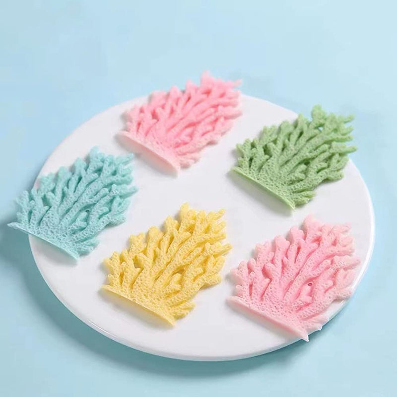 KuuGuu 5 PCS Coral Seaweed Silicone Mold,Coral Shape Fondant Molds for Chocolate, Chocolates Sea Creatures Candy Sugar Candy, Cake Decoration,Resin, Polymer Clay, Craft, Jewelry - NewNest Australia