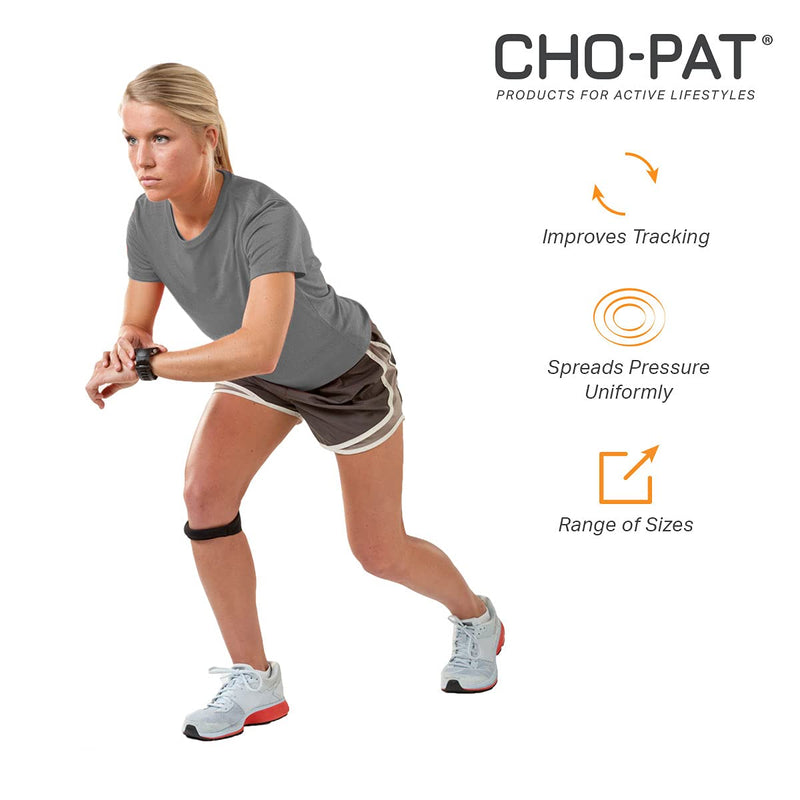 Cho-Pat Original Knee Strap, Patella Support for Runner’s Knee, Jumper’s Knee, Osgood Schlatter’s, and Chondromalacia, Black, Small, Small (Pack of 1) Small (Pack of 1) - NewNest Australia