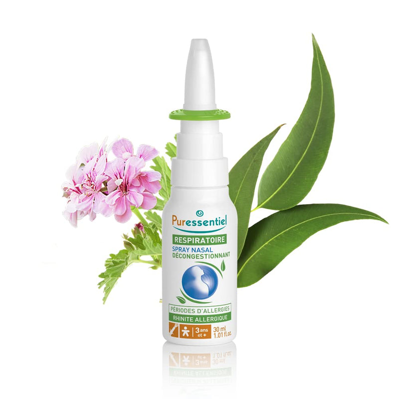 Puressentiel - Respiratory Decongestant Nasal Spray Allergy Times with Essential Oils Organic Treatment of Allergic Rhinitis - 30 ml - NewNest Australia