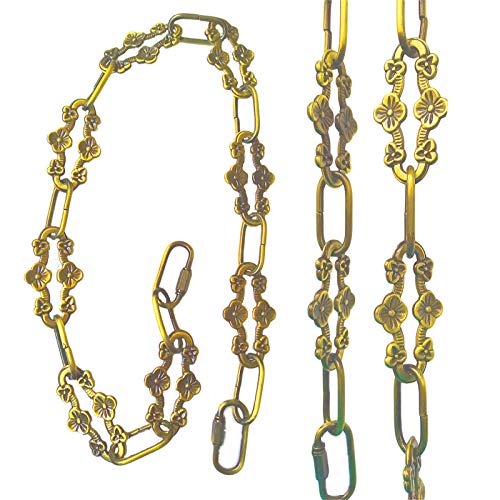 WOERFU 32 inch Antique Gold bronze Decorative Plum buckle Chain for Hanging Lighting (Gold bronze) - NewNest Australia