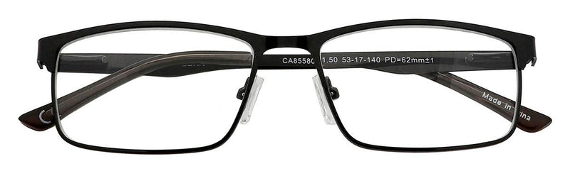 EYECEDAR Amcedar 5 pieces reading glasses men's rectangle frame metal gray stainless steel material spring hinges included computer reading glasses 1.50 5 colors mix 1.5 x - NewNest Australia