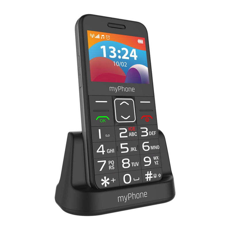 myPhone Halo 3 LTE Robust mobile phone for seniors with charging station, large 1400 mAh battery, SOS button and flashlight - NewNest Australia
