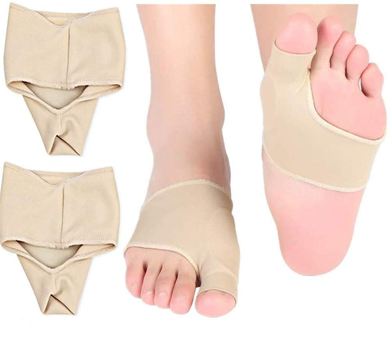 1 Pair Gel Toe Cuff Large Toe Cyst Foot Care Tool, Foot Pain Reliever Hallux Valgus Corrector Aid For Foot Care Kit, Toe Separator Spacer Straighteners Relief Large Toe Joint - NewNest Australia