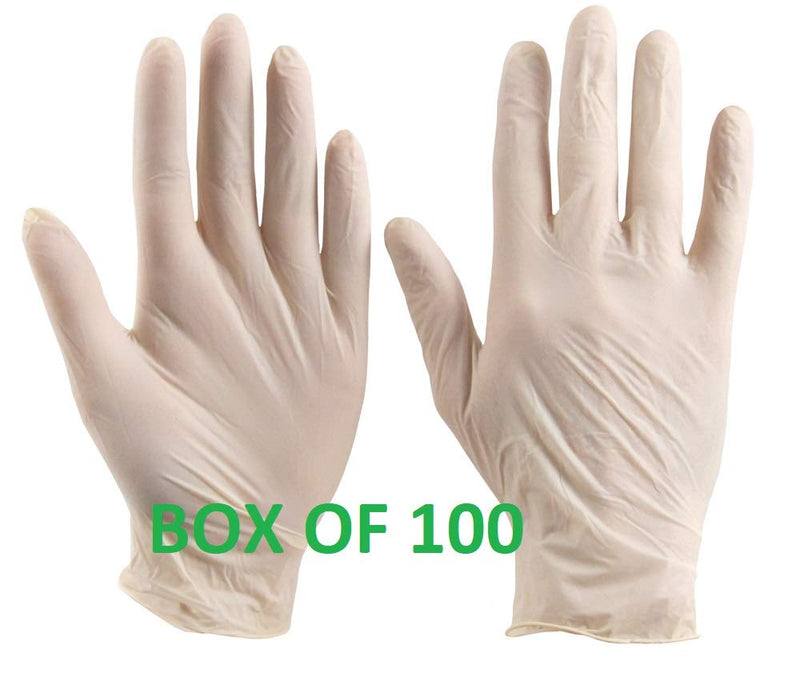 STRONG QUALITY PACK OF 100 LARGE SIZE Vinyl Disposable Gloves CLEAR POWDER FREE GLOVES | Latex Free - Food Safe - Ambidextrous | Ideal For Everyday Use => AQL 1.5 EN455 CLASS 1 Gloves - NewNest Australia
