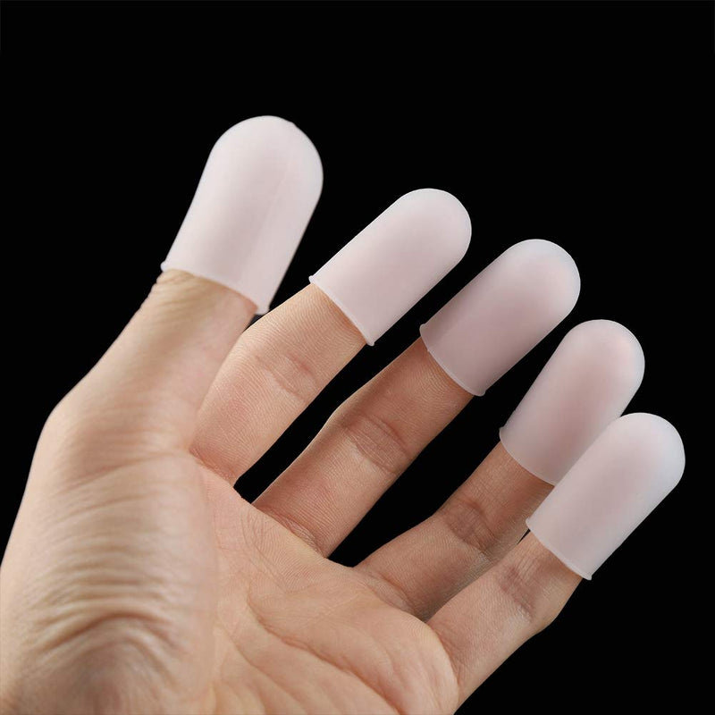 5pcs Silicone Finger Protector Thumbs Cover Fingertip Gloves for Heat Cooking Baking Barbecue B - NewNest Australia