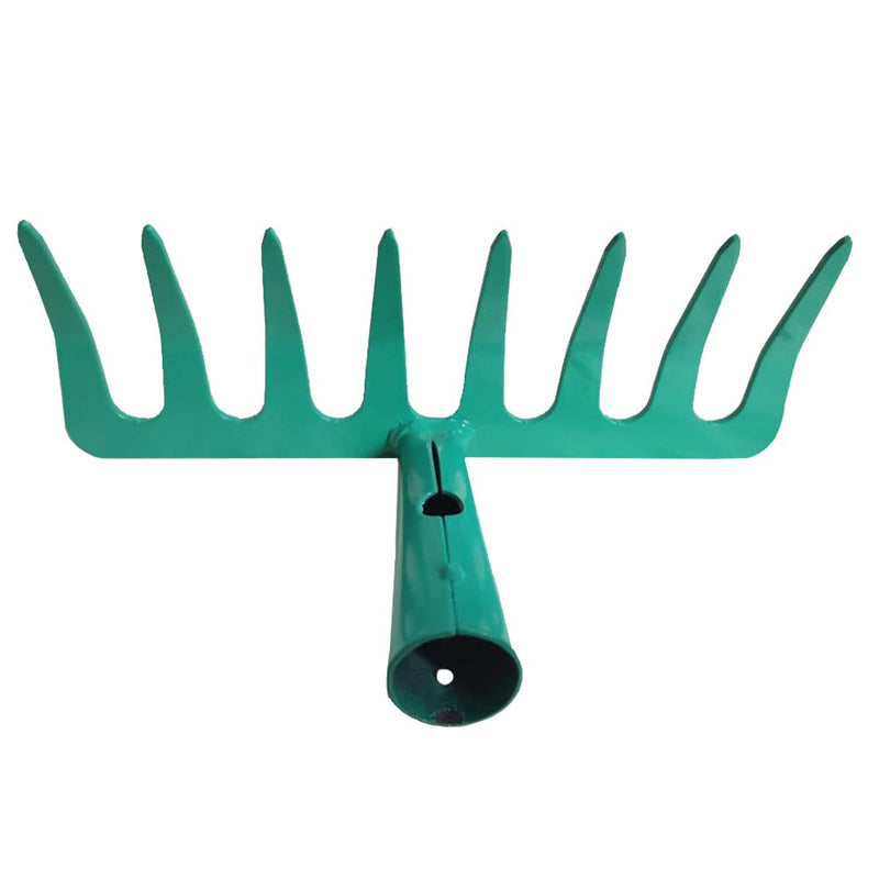 8 Teeth Mini Garden Rake Replacement Head for Kids Hard Metal Hand Rake Head Only NO Handle - NewNest Australia