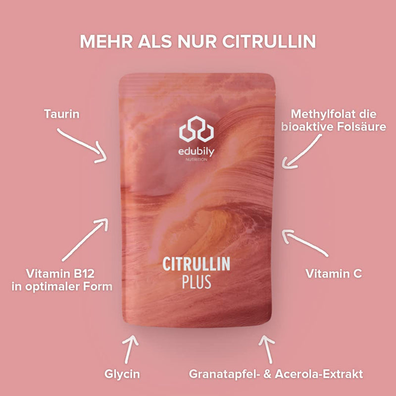 Citrulline Powder, Pre-Workout Pump Supplement, L Citrulline Malate Powder With Taurine, Vitamin B12 Methylcobalamin, Natural Vitamin C From Acerola Extract, Metafolin 5 Mthf, With Stevia, 240G - NewNest Australia