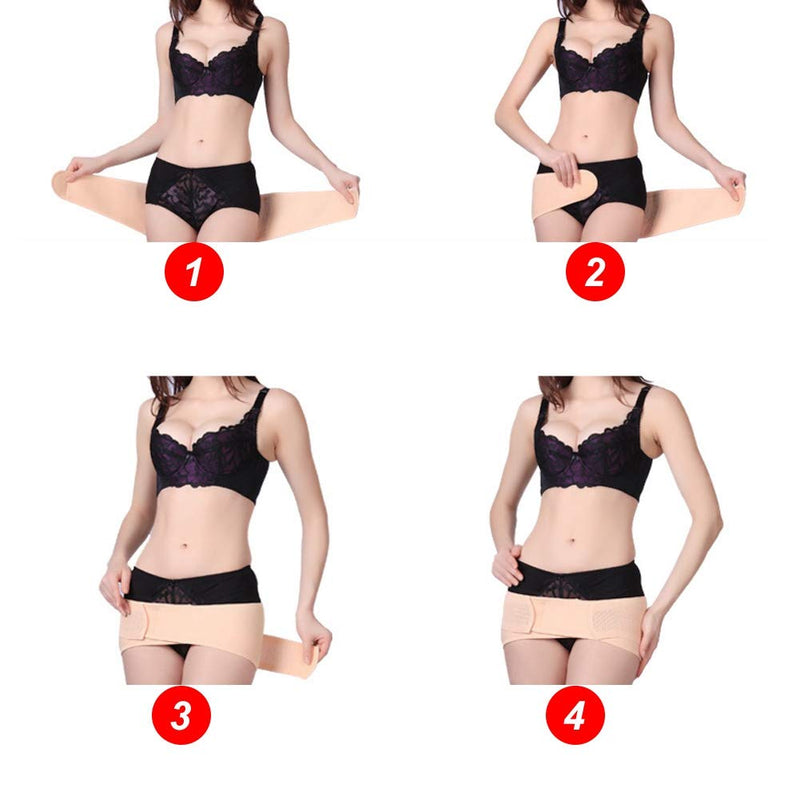 Pelvic Correction Support Belt,Compression Adjustable Sacroiliac Hip Waist Compression Belt Breathable Sacroiliac Hip Waist Compression Strap Postpartum Pelvic Hip Recovery Anti-Slip Belt Shaper Body XXL - NewNest Australia