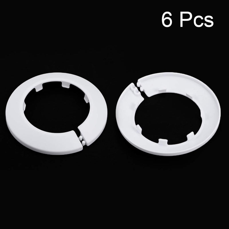 uxcell 62mm Pipe Cover Decoration PP Radiator Escutcheon Water Pipe Wall Cover White 6 Pcs - NewNest Australia