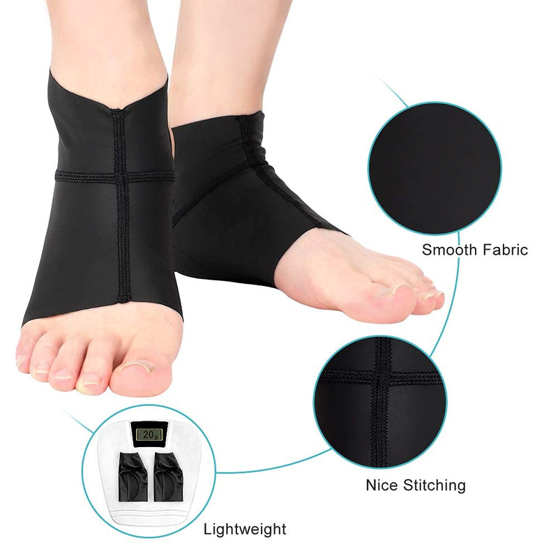 Arch Ankle Support Sleeves for Flat Feet, Plantar Fasciitis Arch Socks with Gel Pads, Compression Ankle Arch Brace Wrap for Men and Women, Heel Spurs, Flat Foot, High/Low Arch, 1 Pair Arch Ankle Support Sleeves - NewNest Australia