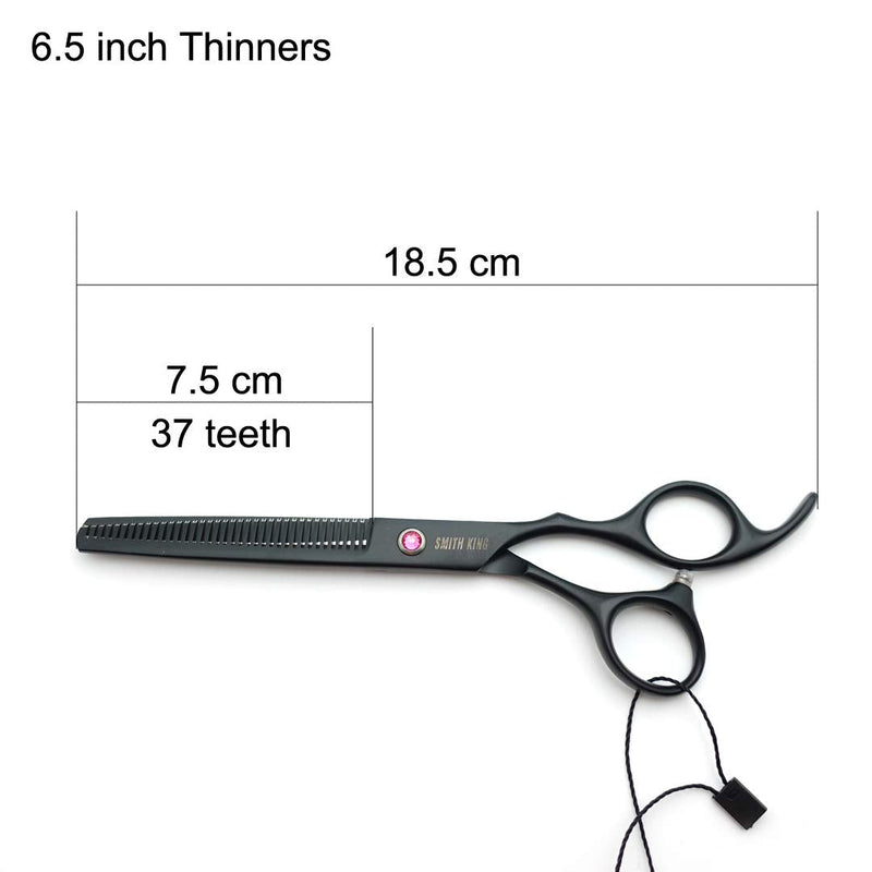 7.0 inch hair scissors set hair cutting scissors & thinning scissors with razor combs in 1 set (black). - NewNest Australia