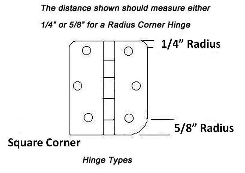 Dynasty Hardware 3-1/2" x 3-1/2" Mortise Spring Hinge with 5/8" Radius Corners, Oil Rubbed Bronze - Pack of 2 Hinges - NewNest Australia