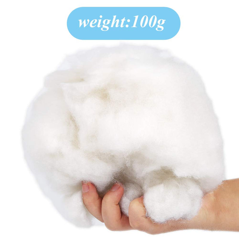 BUTUZE Polyester Fiber, Premium Fiber Fill, High Resilience Fill Fiber, Stuffing for Small Dolls Part Pillow Comforter DIY, 100g/3.5oz, Recyclable - NewNest Australia