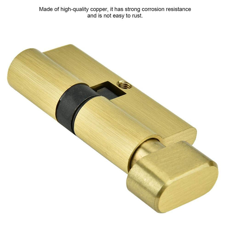 65mm Cylinder Lock Copper Single Open Anti-Theft Door Lock Cylinder with Keys Strong Corrosion Resistance and Rust-Proof, Suitable for Wooden Doors, Aluminum Doors - NewNest Australia
