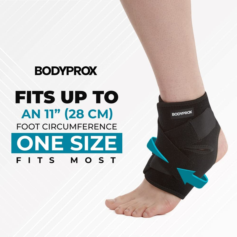 Bodyprox Ankle Brace Breathable Neoprene Sleeve Adjustable Swelling - NewNest Australia