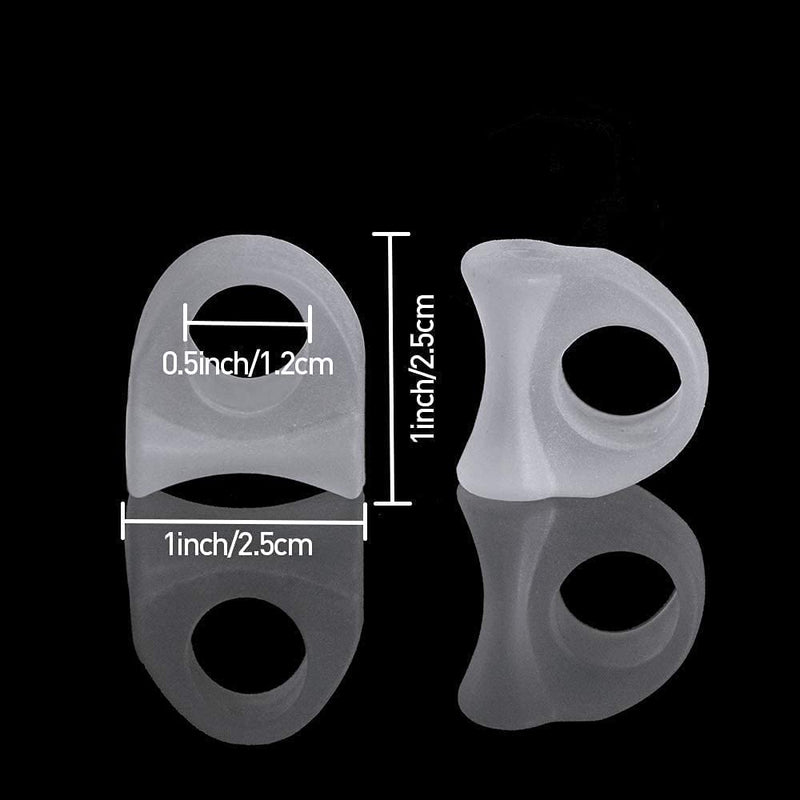 4 Pieces Gel Toe Separators, Toe Separators, For Smoothing Overlapping Toes, Big Toe Separators, Silicone Toe Separator For Overlapping Toes, Hammer Toes, Pain Relief For Malformation - NewNest Australia