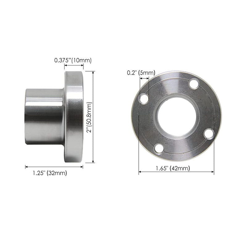 2" Wood Lathe Steel Faceplate Chucks, 1”-8TPI Thread Woodworking Accessories Tools 2 INCH - NewNest Australia