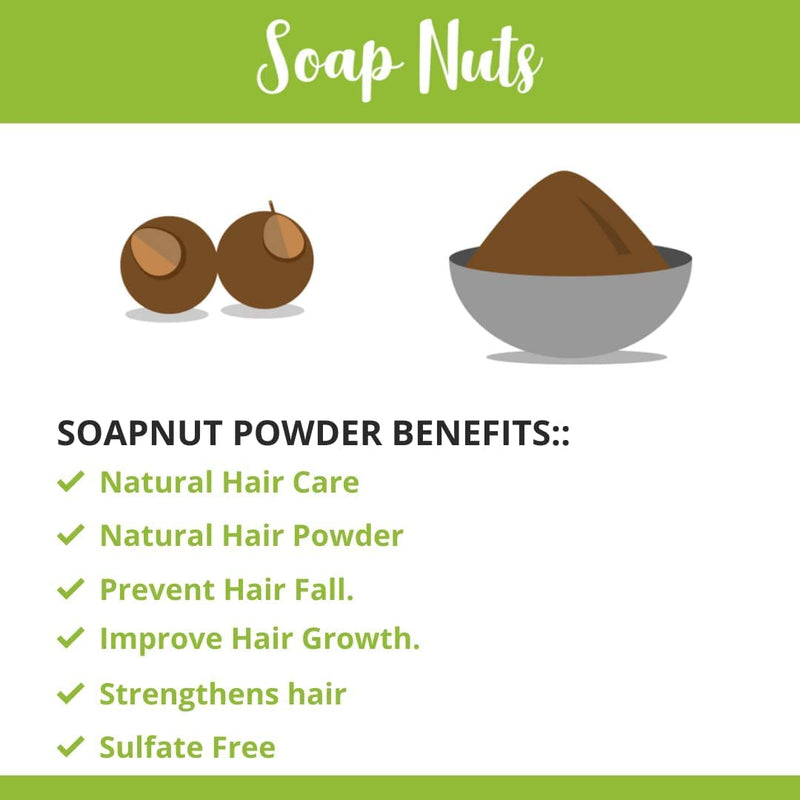 SVATV Soapnut Powder | Reetha | Aritha Powder for Natural Hair Care & Gentle looking Ayurvedic Hair Cleansing Conditioner Powder for Men & Women 227g | 0.5 LB | 08oz - NewNest Australia